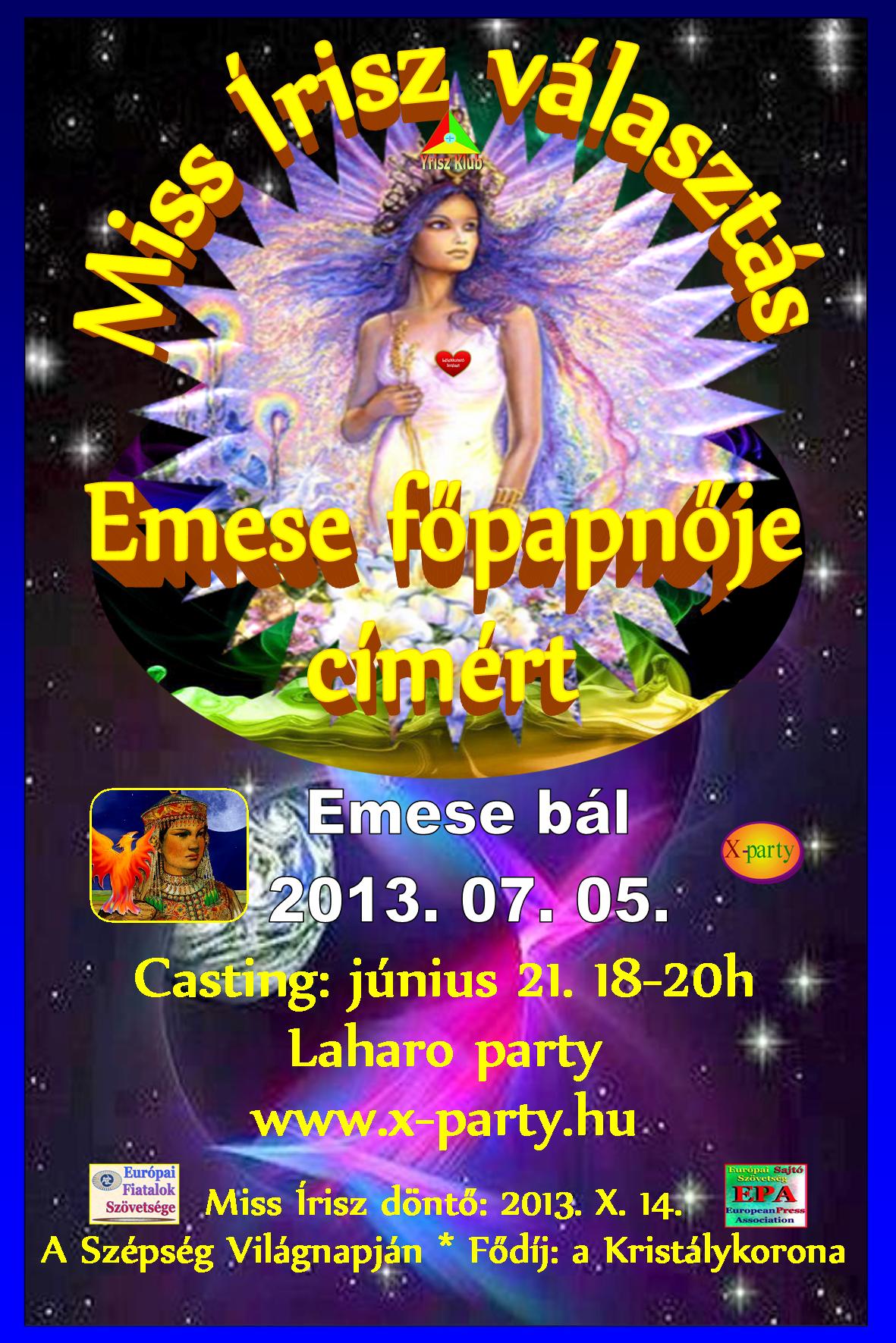 Miss Írisz választás - 2. elődöntő - Emese főpanője címért - 2013-07-05