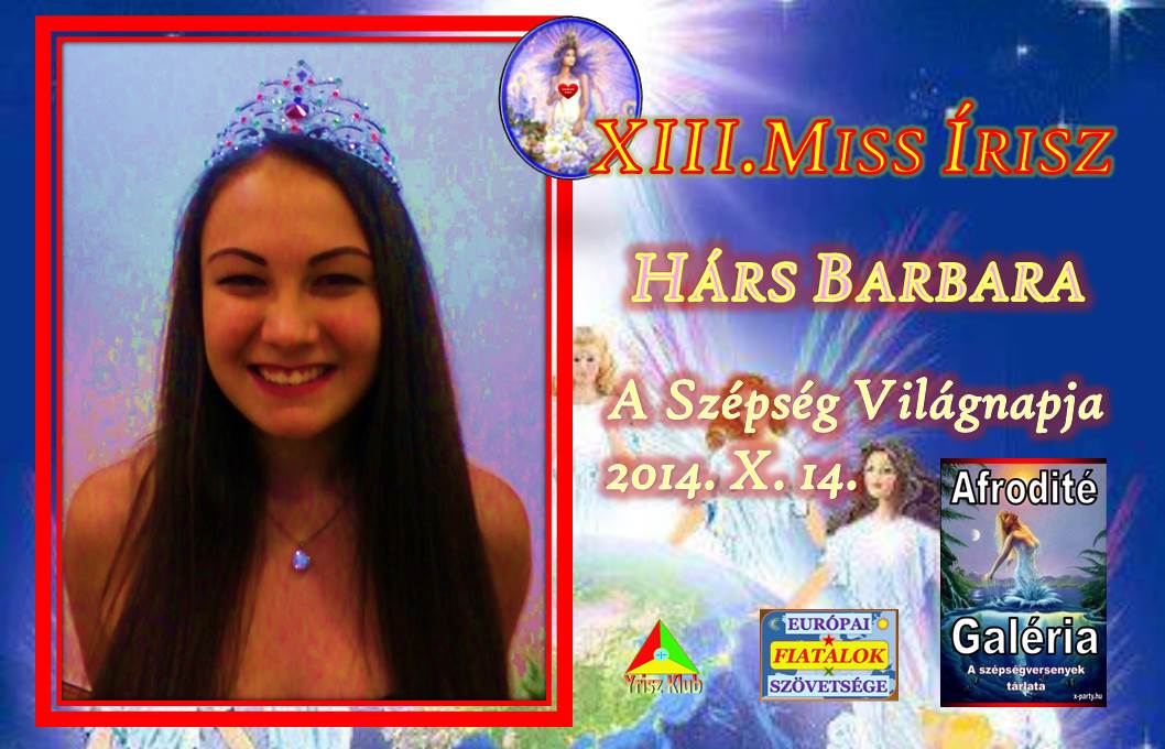 XIII. Miss Írisz - 2014 - Hárs Barbara