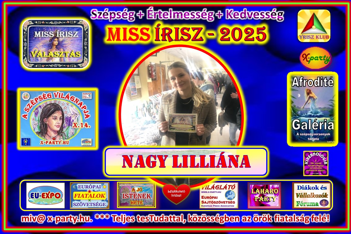 Miss Írisz 2025 - Nagy Lilliana